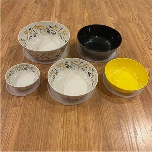 ‼️Member's Mark 5-Piece Melamine Mixing Storage Bowls Set with Lids‼️